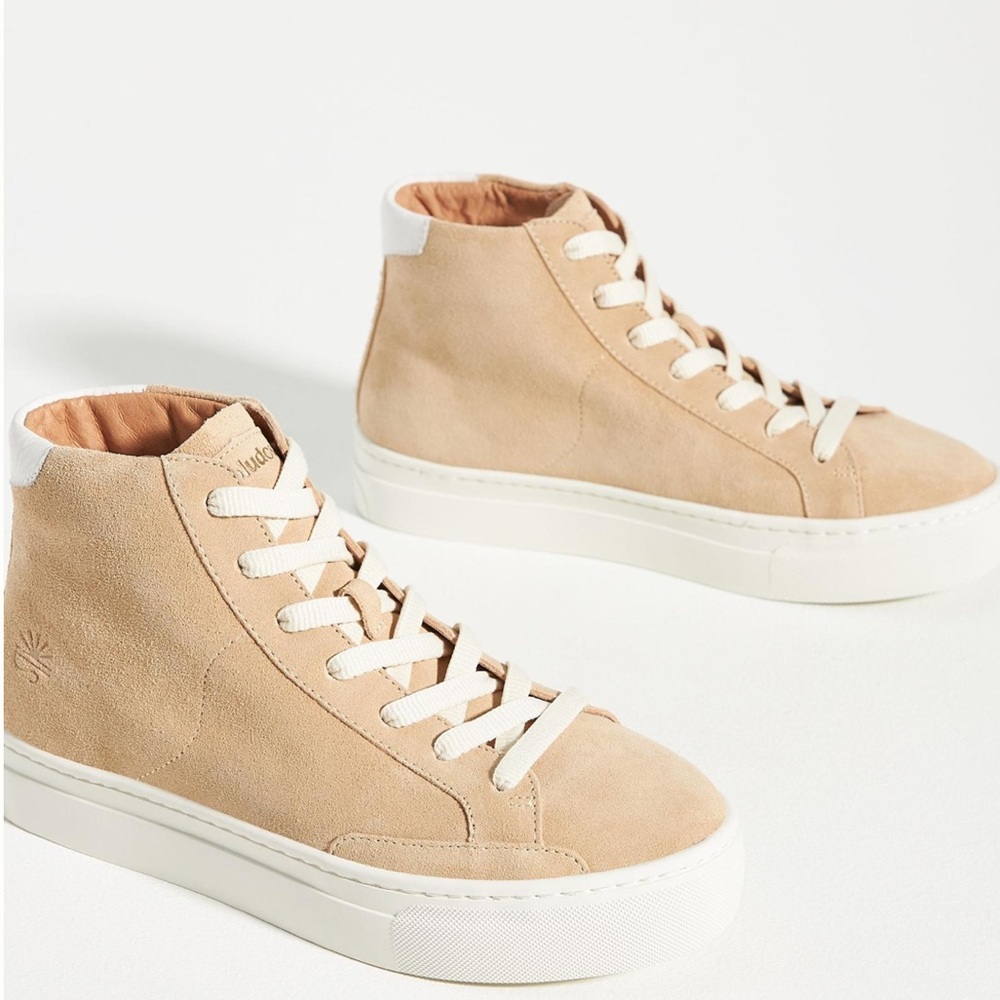 Soludos Tan High-Top Sneakers